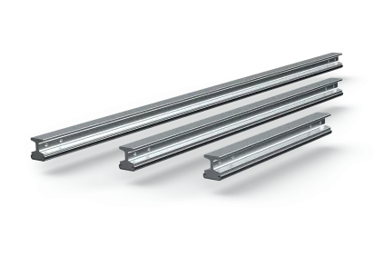 The image presents Conductix‑Wampfler welded cap rail 4500‑amp profiles Teaser