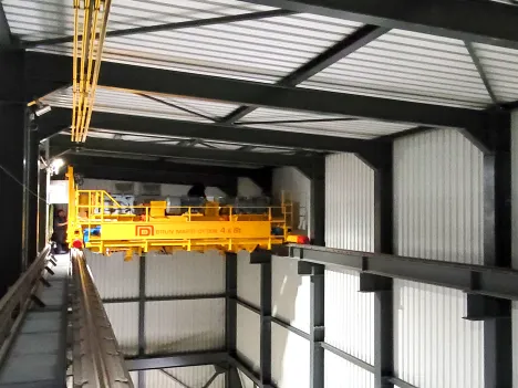 Integrated Power and Data for Automated Process Cranes