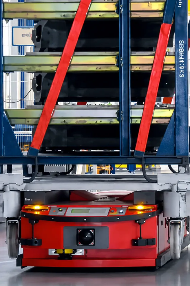 An AMR in factory environment 