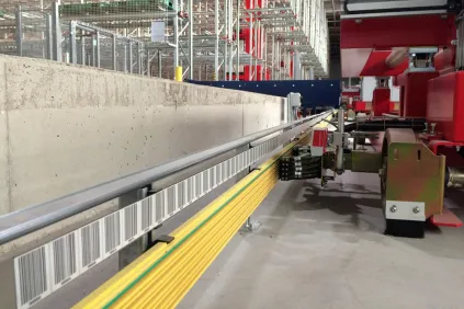 Automatic storage system for pallets and air-cargo ULD-containers