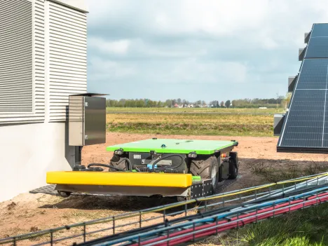 Charging Station for Mowing Robots