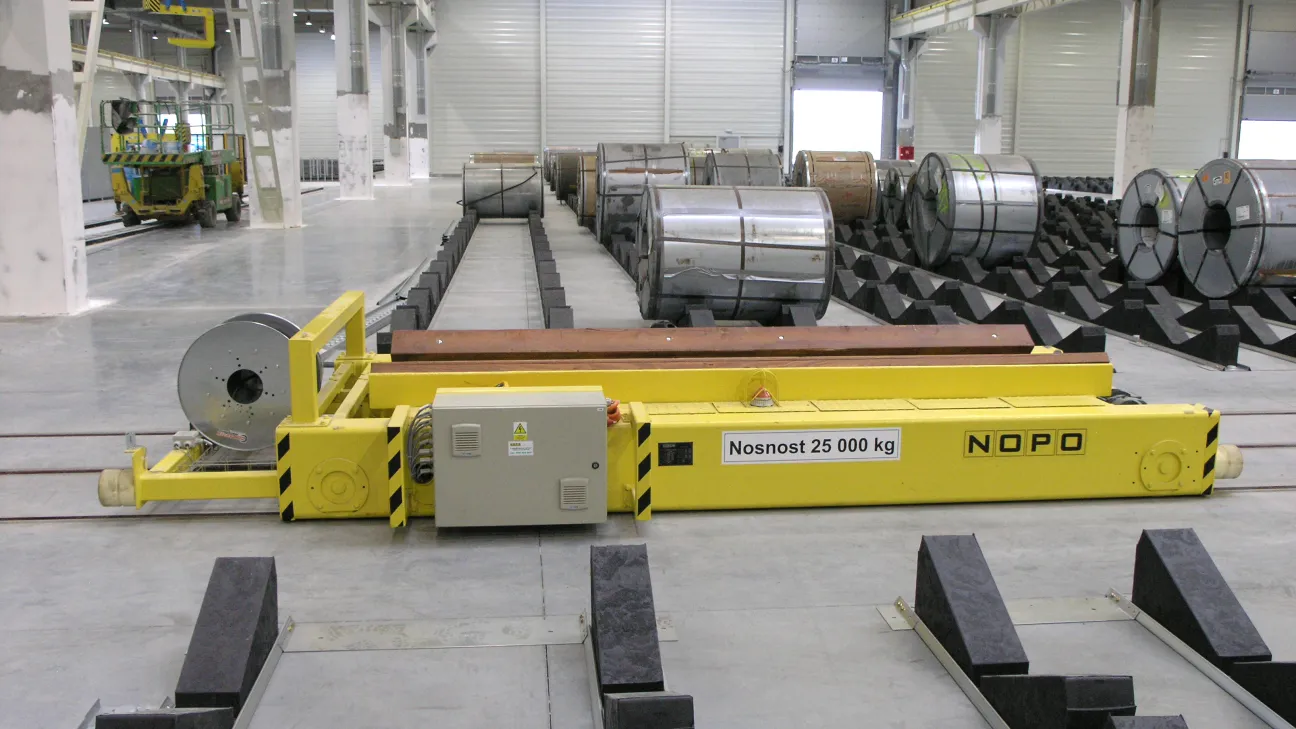 Transfer Car with Motor-Driven Cable Reel