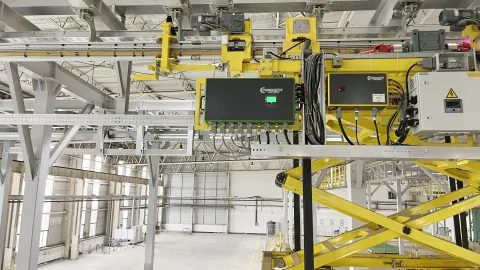 Mobile Controls on a Heavy EMS Hanger