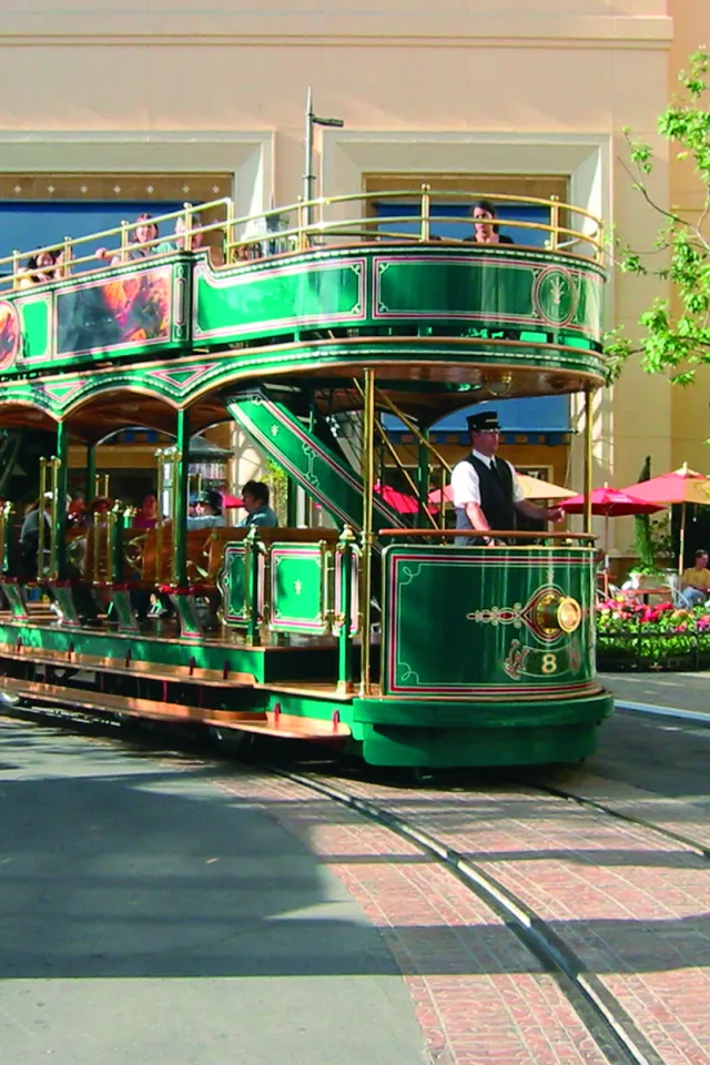 Trolley in a Theme Park