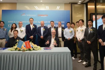 APM Terminals and Conductix-Wampfler Sign Third Collaboration Agreement on Purchase of Rubber Tire Gantry Crane (RTG) Electrification Products and Services