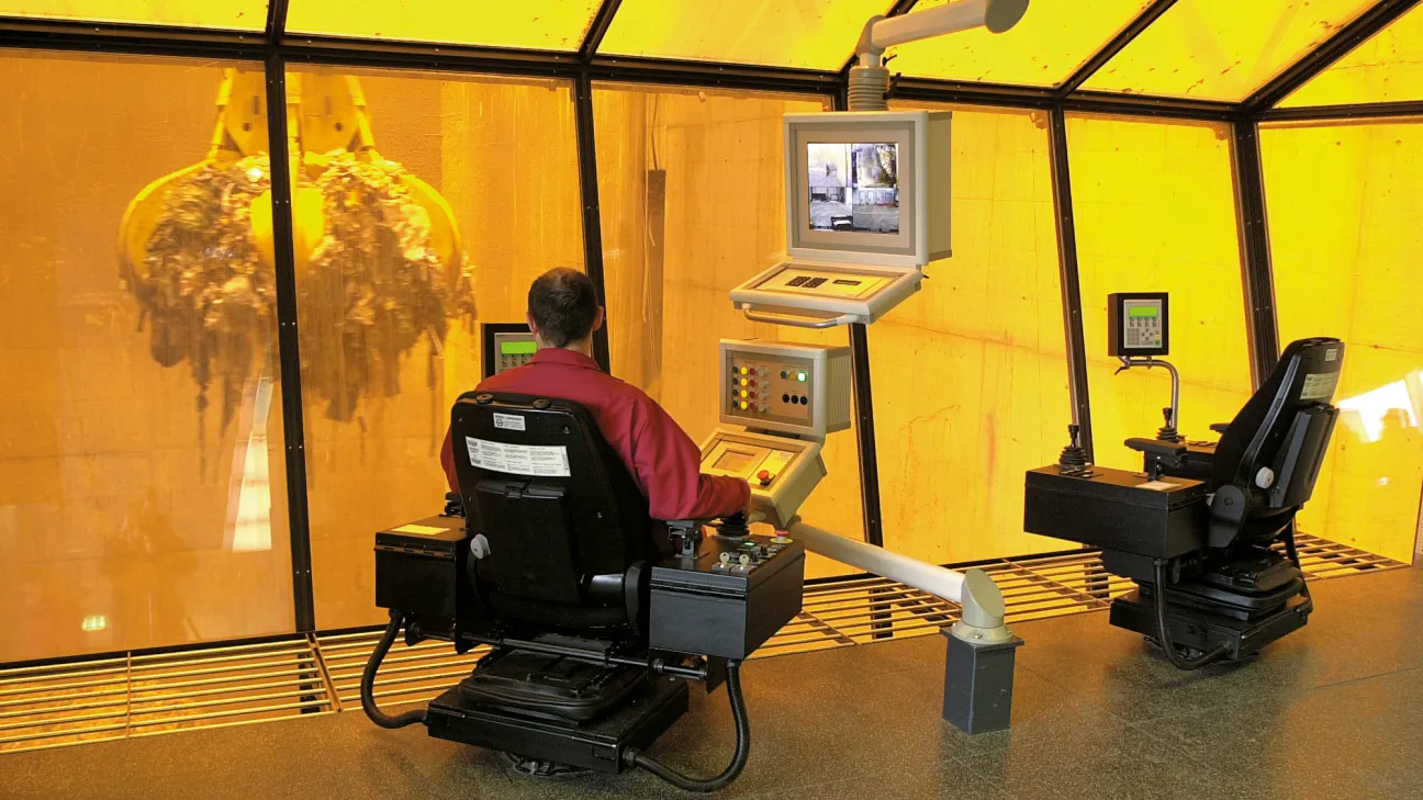 Command Center of a Waste Handling Crane