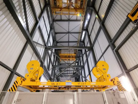Integrated Power and Data for Automated Process Cranes