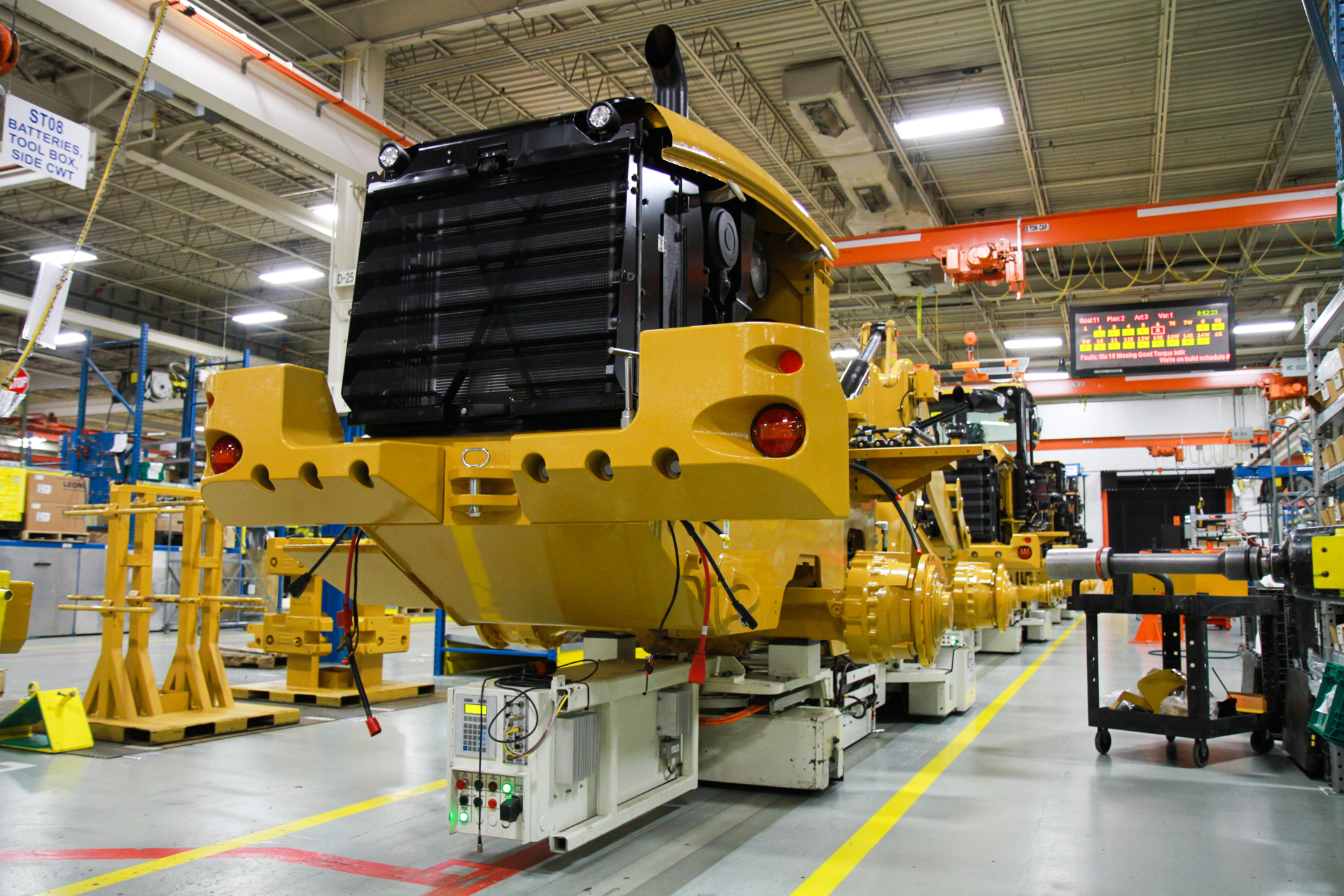 Automated Guided Vehicles - Assembly line for construction machines ...