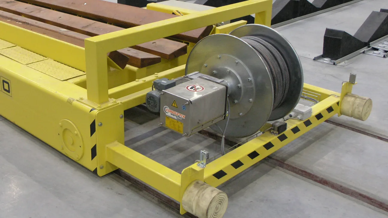 Transfer Car with Motor-Driven Cable Reel