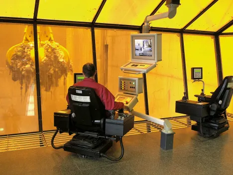 Command Center of a Waste Handling Crane