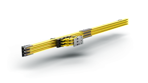 Conductix-Wampfler MultiLine 0835 multipole conductor rail with three poles