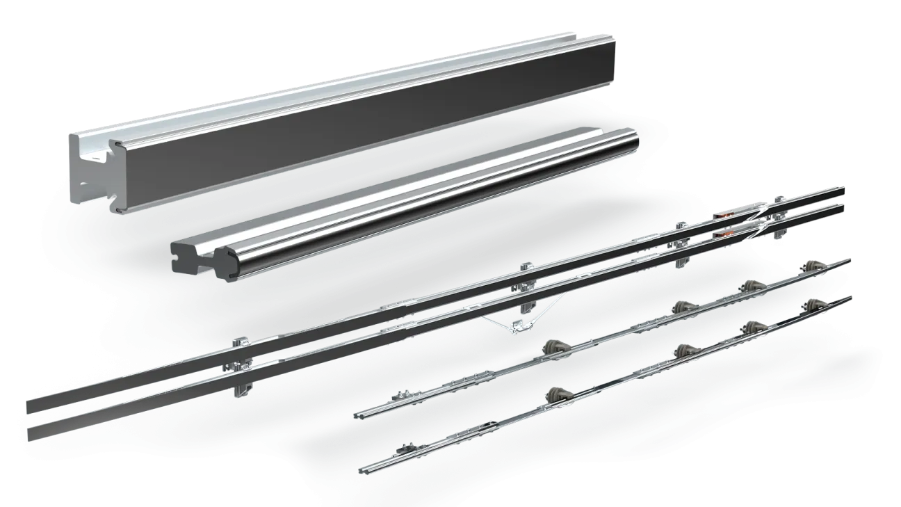 Non-Insulated Transit Crimped Cap Rails