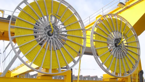 Motor-Driven Cable Reels for the Main Power Supply of a Crane