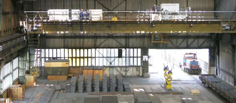 Process Crane in a Steelwork