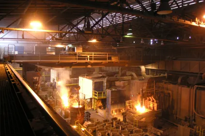 Cranes at Steel Production