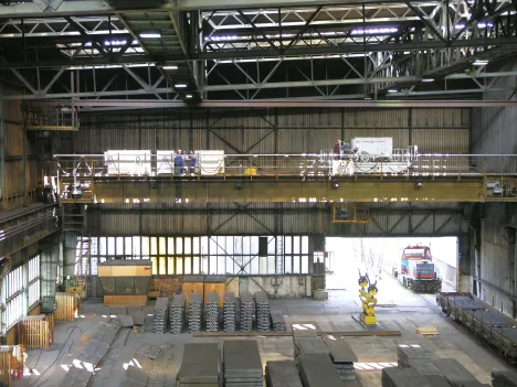 Process Crane in a Steelwork