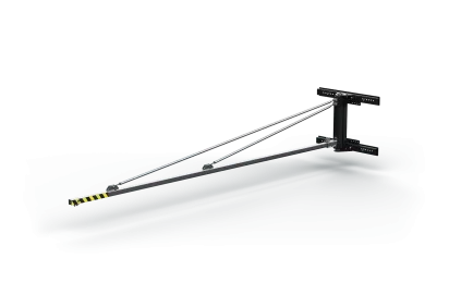 Slewing jib booms