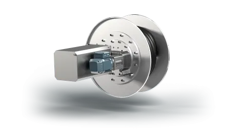 Motor driven reels up to 400Gbps (Fiber optic)